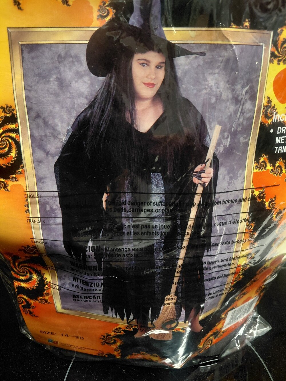 Brand NEW Black Witch Costume - Halloween Outfit, FITS Sizes 14-20 Wome